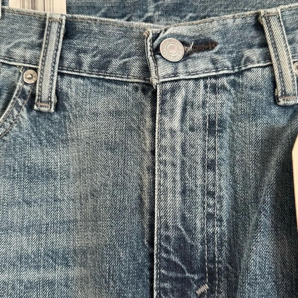 Levi's Men's Washed Blue Straight Jeans